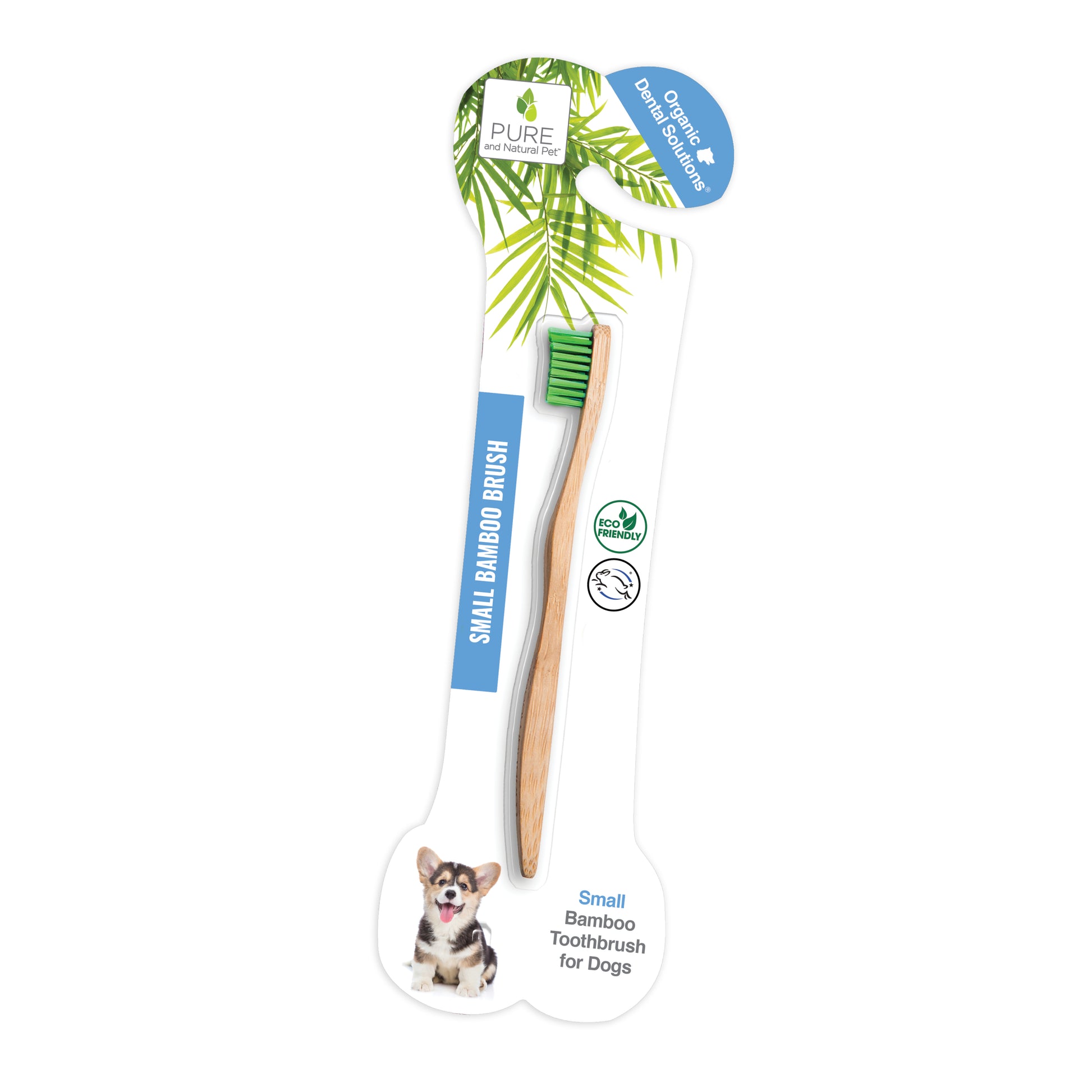Bamboo Toothbrush for Small Dogs - Organic Dental Solutions® - Pure and Natural Pet