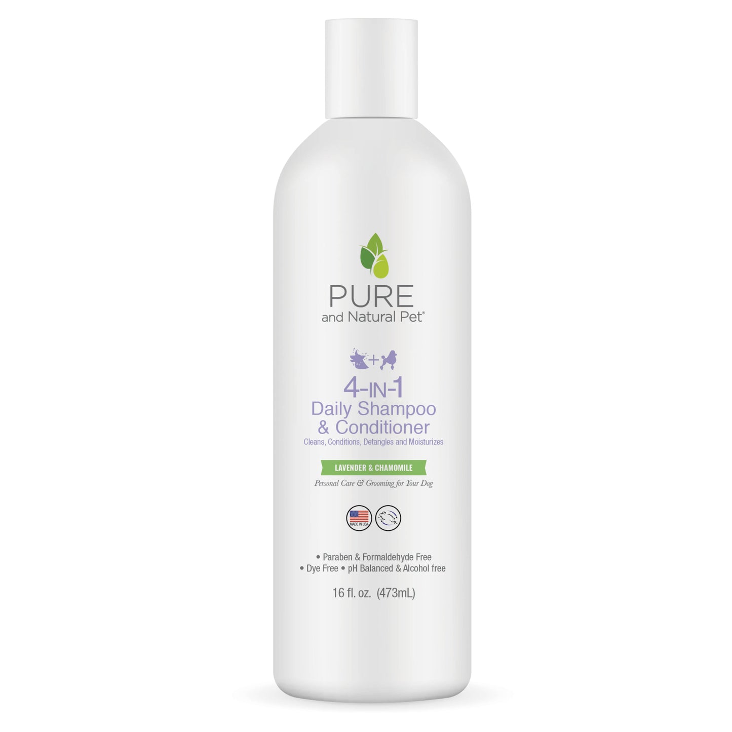 4-IN-1 Daily Shampoo & Conditioner (Lavender & Chamomile) - Pure and Natural Pet