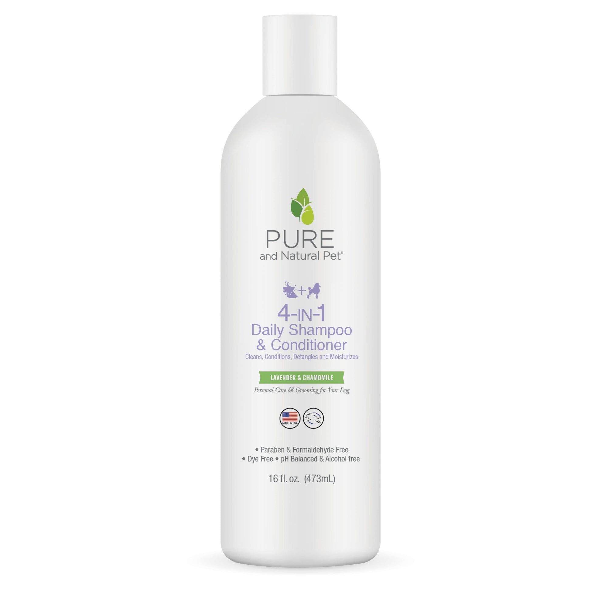 4-in-1 Daily Shampoo & Conditioner (Lavender & Chamomile) - Pure and Natural Pet