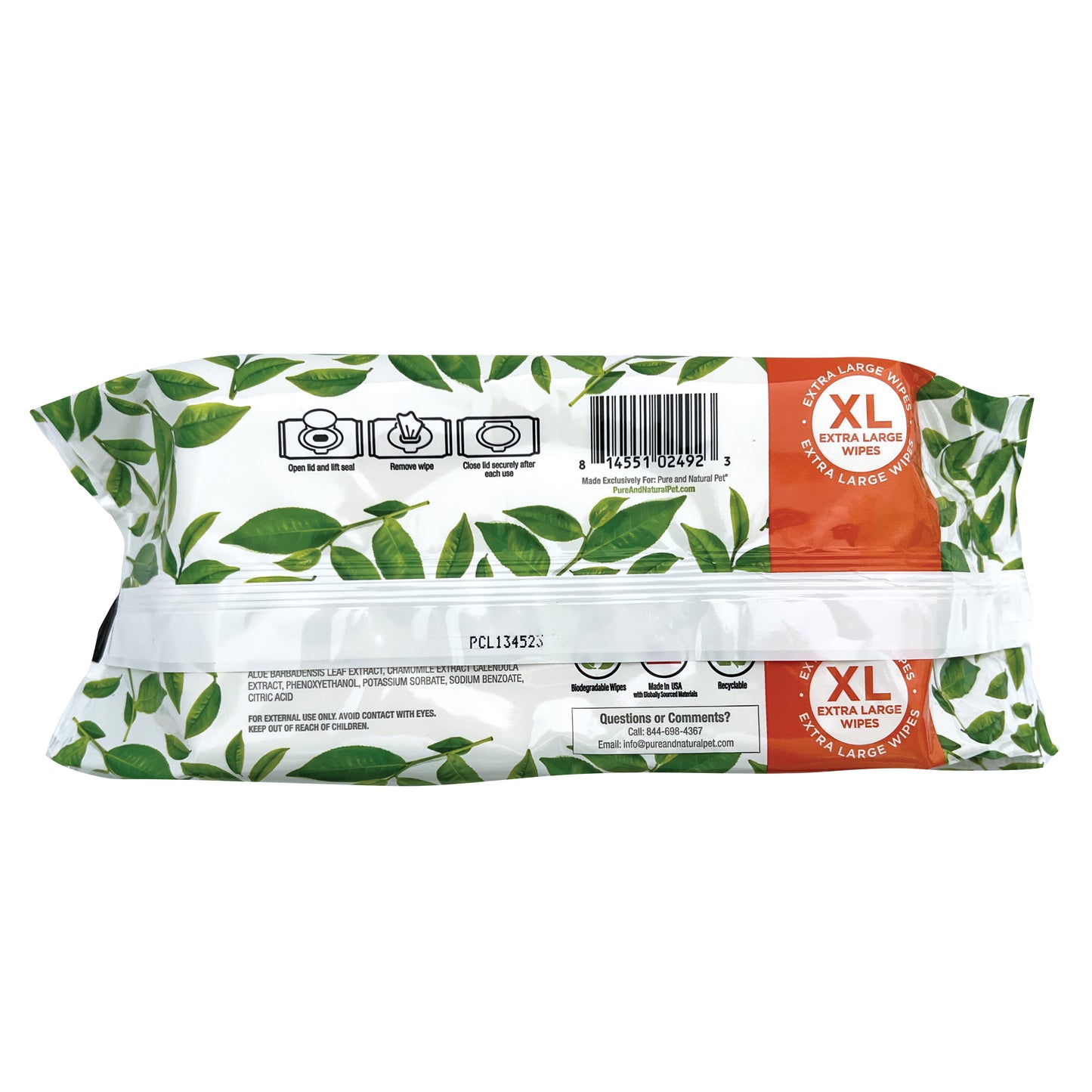 Grooming and Cleansing Wipes (Fragrance-Free) - Pure and Natural Pet