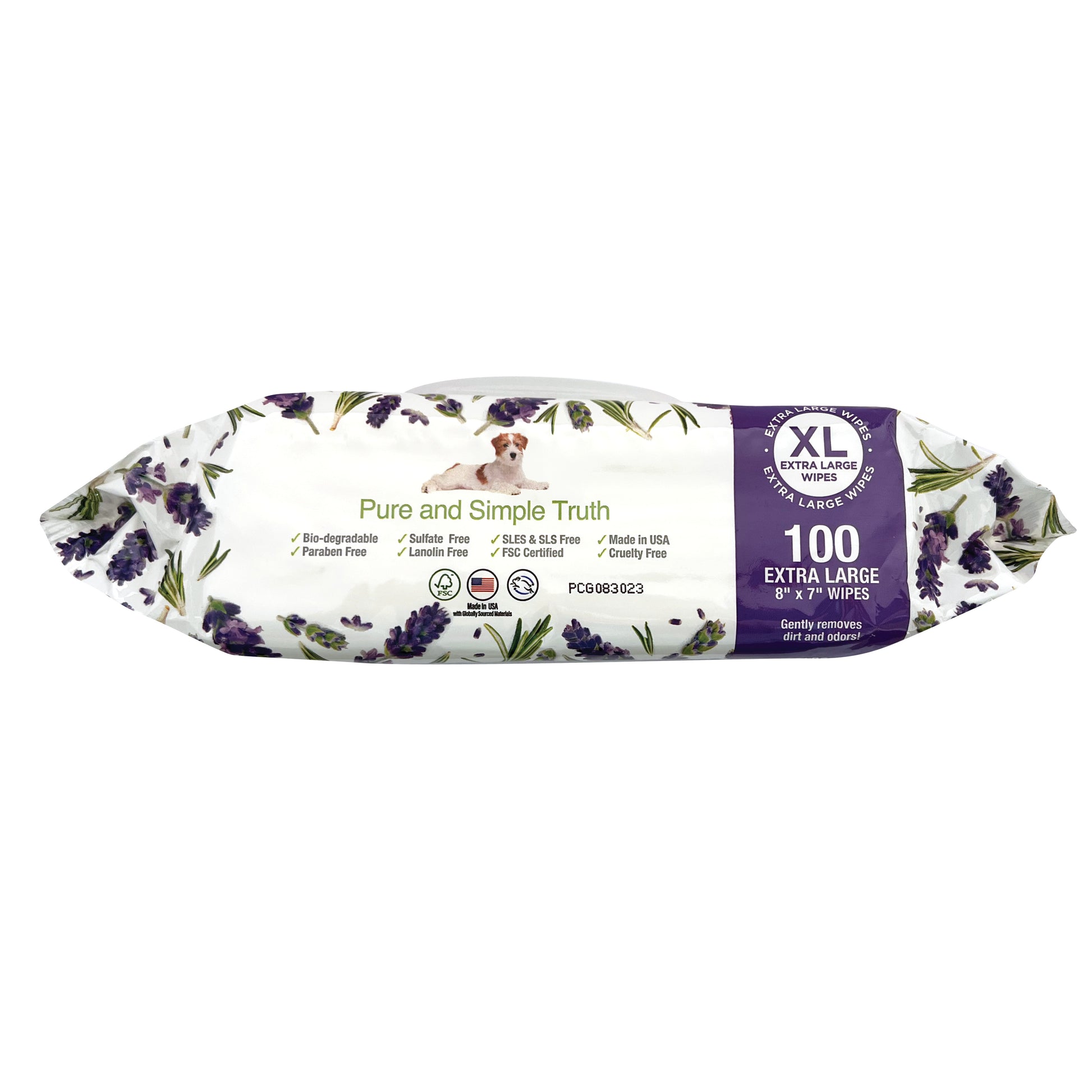 Grooming and Cleansing Wipes (Lavender and Rosemary) - Pure and Natural Pet