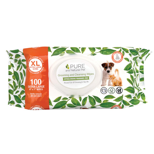 Grooming and Cleansing Wipes (Fragrance-Free) - Pure and Natural Pet