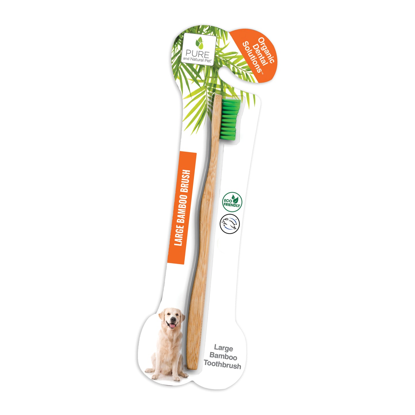 Bamboo Toothbrush for Large Dogs - Organic Dental Solutions® - Pure and Natural Pet