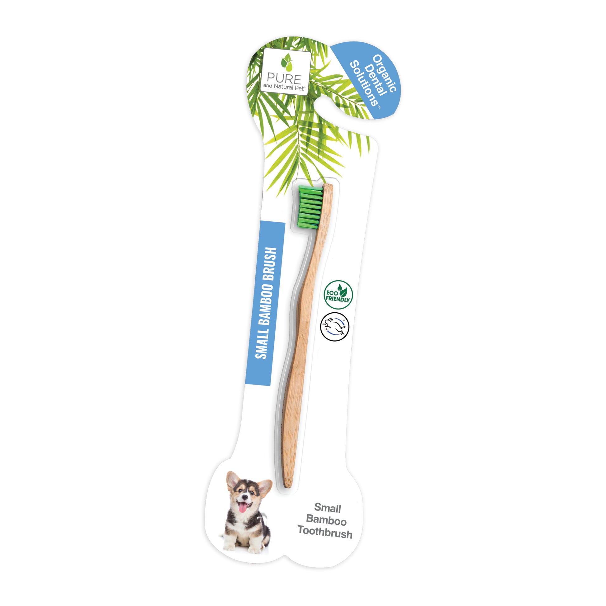 Bamboo Toothbrush for Small Dogs - Organic Dental Solutions® - Pure and Natural Pet