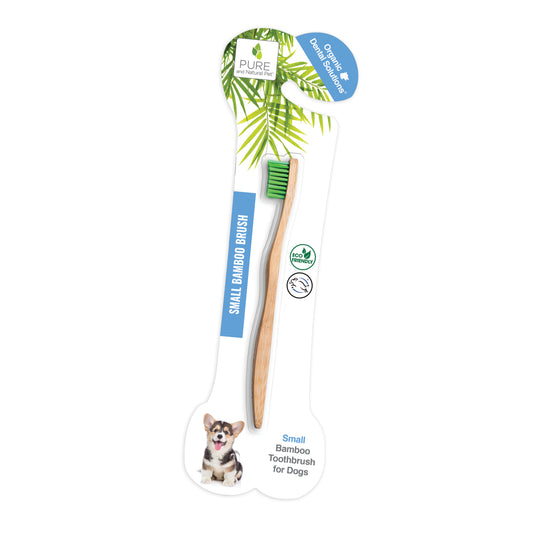 Bamboo Toothbrush for Small Dogs - Organic Dental Solutions® - Pure and Natural Pet