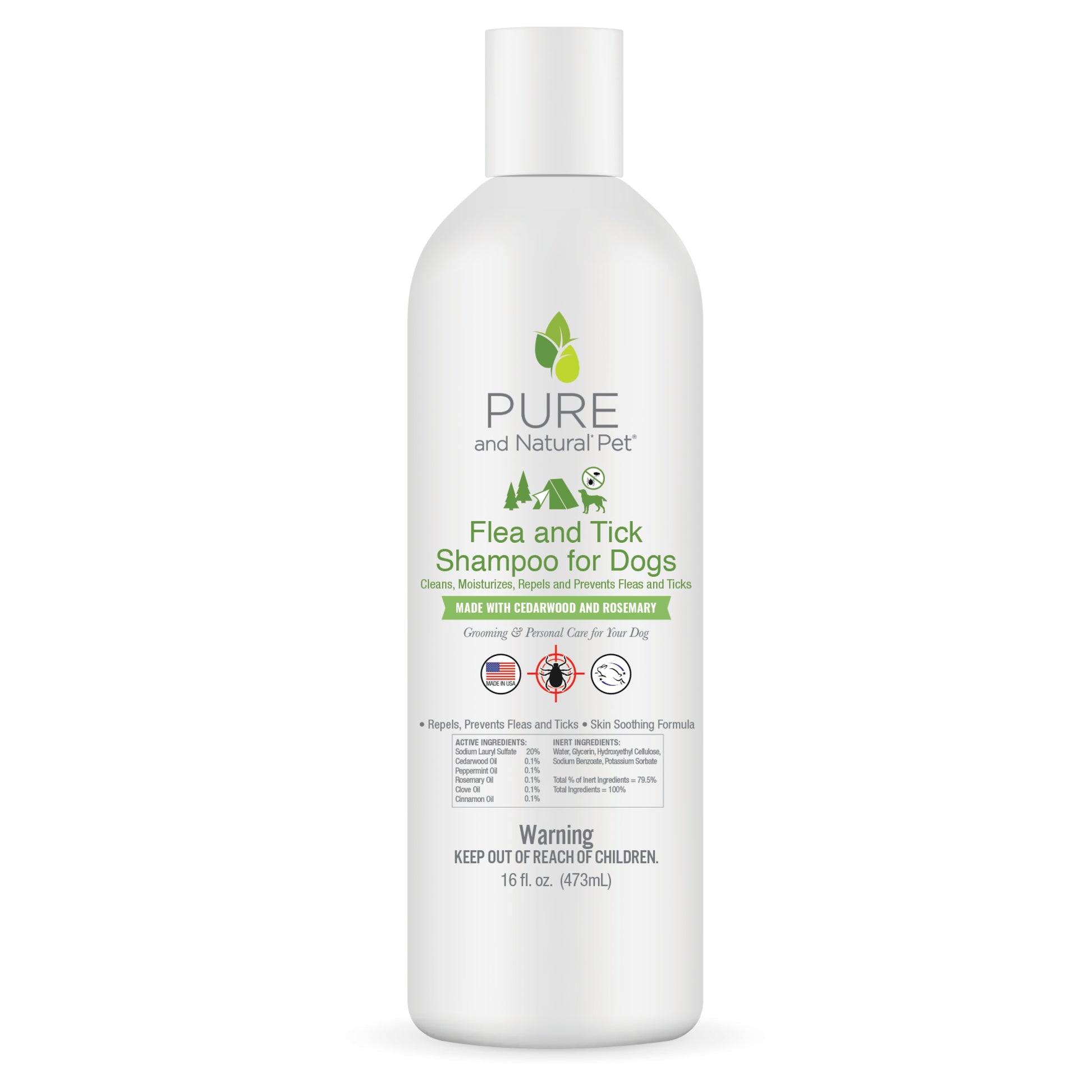 Flea and Tick Shampoo for Dogs - Pure and Natural Pet