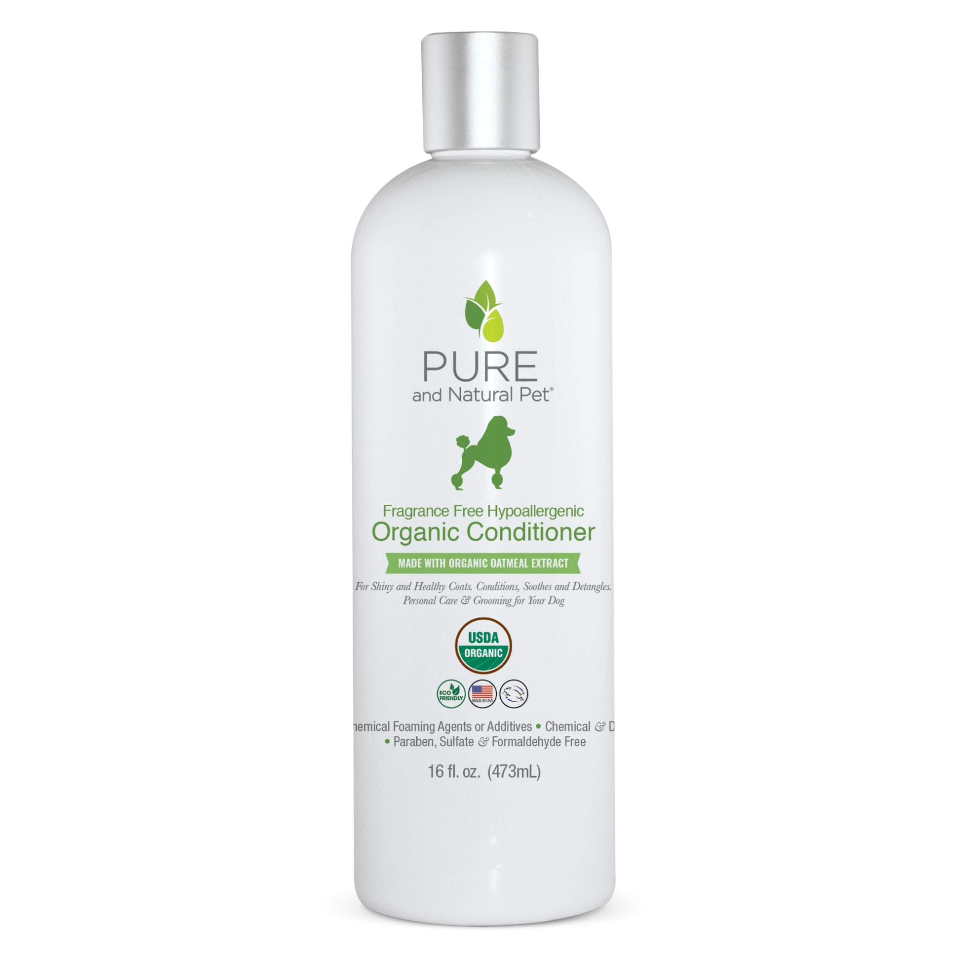 Fragrance Free Hypoallergenic Organic Conditioner - Pure and Natural Pet