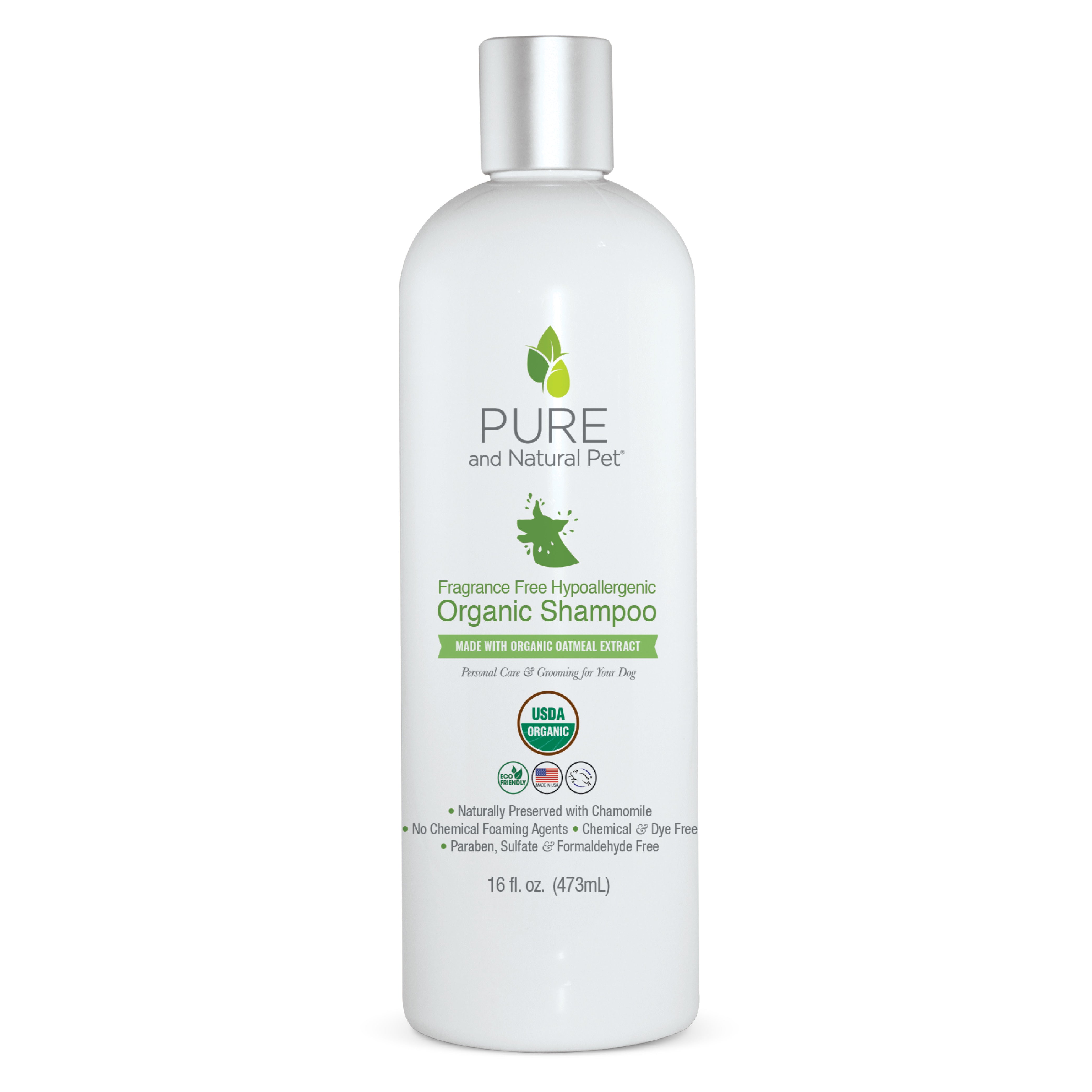 Fragrance Free Hypoallergenic Organic Shampoo PURE AND NATURAL PET