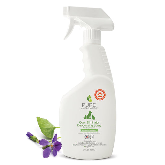 Odor Eliminator Deodorizing Spray (Fragrance Free) - Pure and Natural Pet