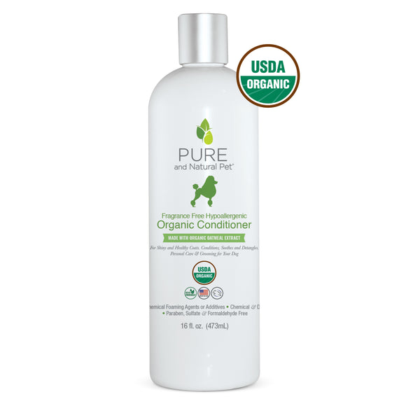 Fragrance Free Hypoallergenic Organic Conditioner - Pure and Natural Pet
