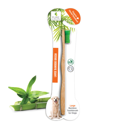 Bamboo Toothbrush for Large Dogs - Organic Dental Solutions® - Pure and Natural Pet