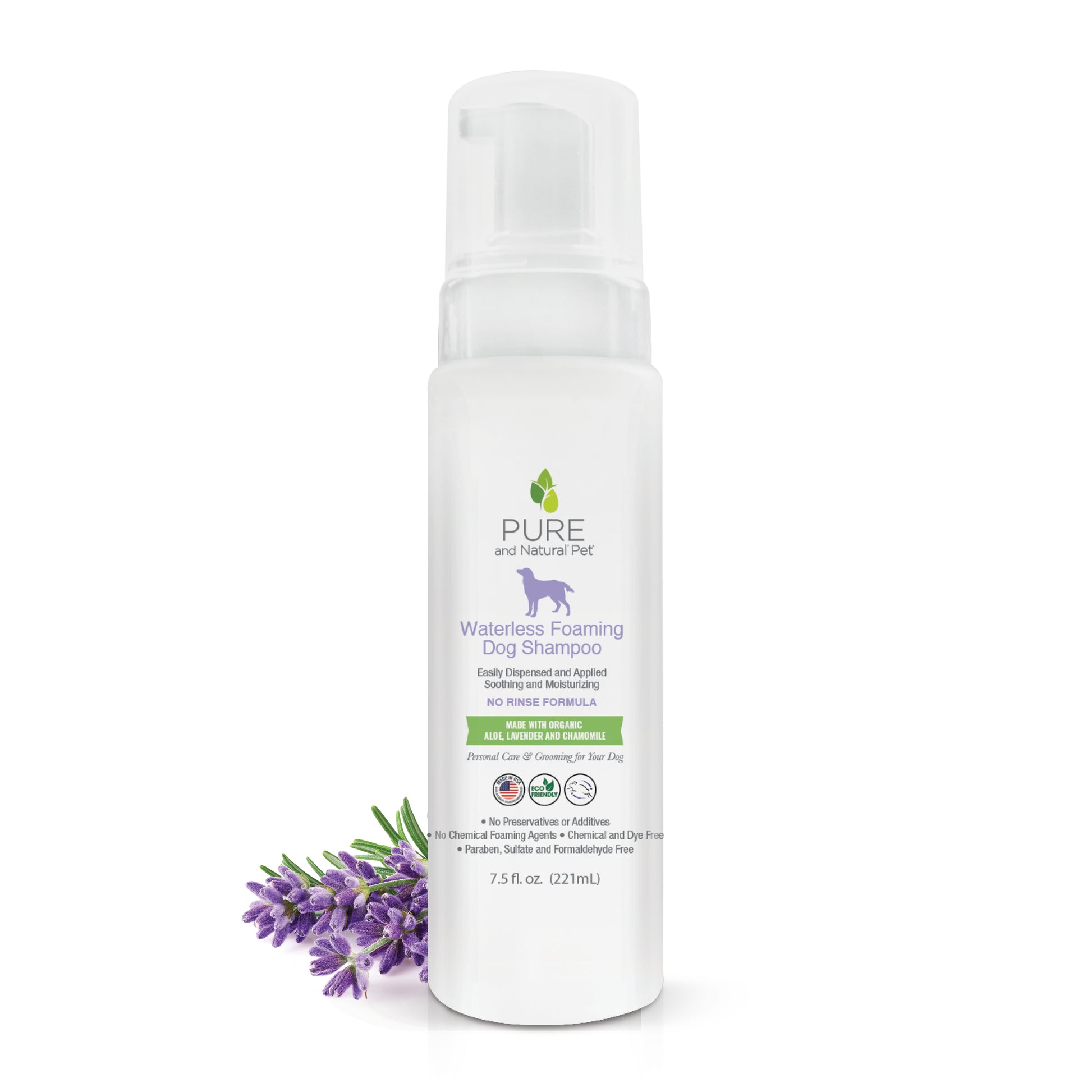 Waterless Foaming Dog Shampoo - Pure and Natural Pet