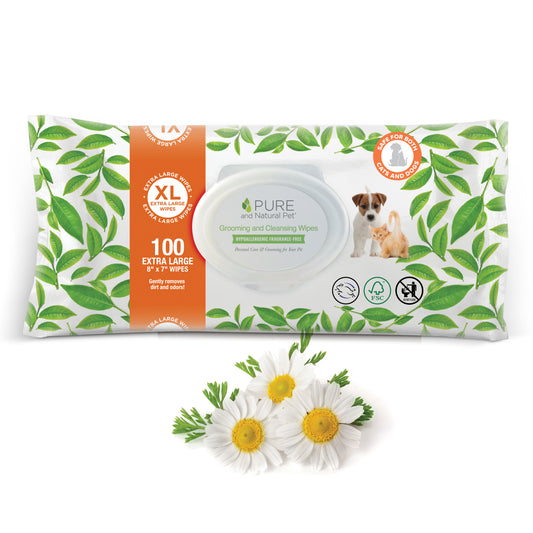 Grooming and Cleansing Wipes (Fragrance-Free) - Pure and Natural Pet