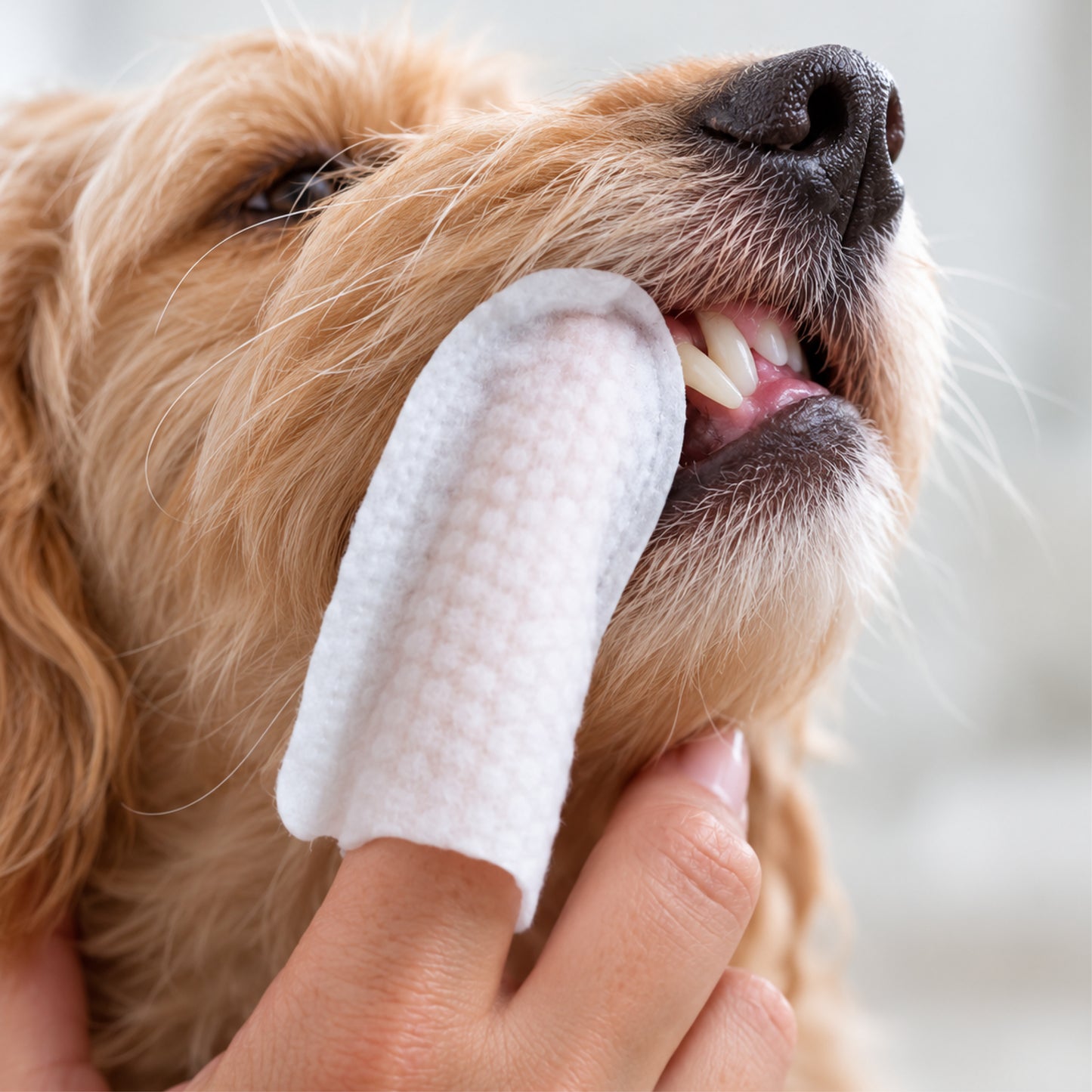 Plaque and Tartar Removing Dental Finger Wipes for Cats and Dogs - Organic Dental Solutions® - Pure and Natural Pet