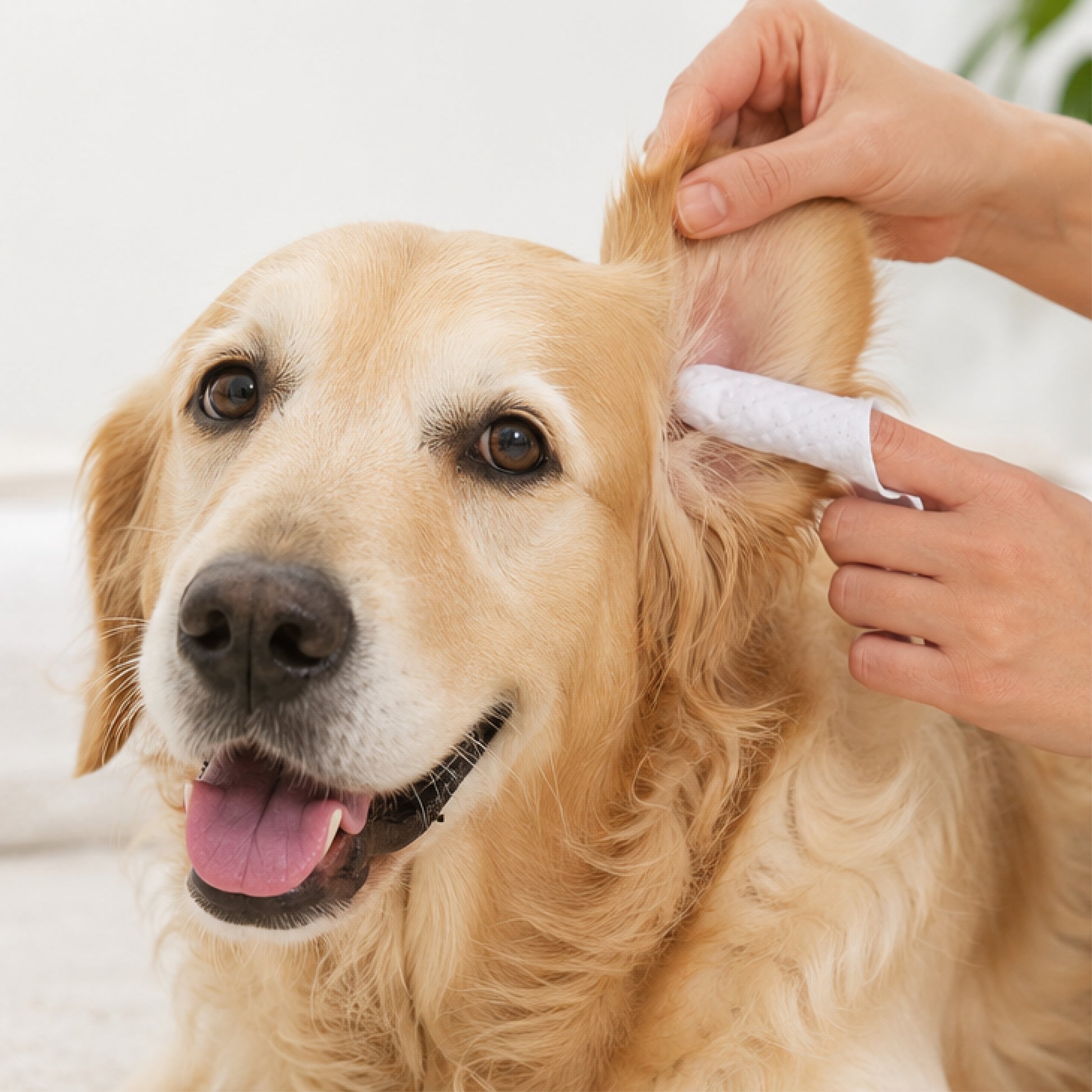 Soothing Ear Cleansing Finger Wipes for Cats and Dogs - Pure and Natural Pet