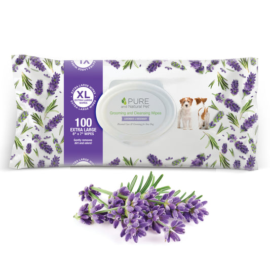 Grooming and Cleansing Wipes (Lavender and Rosemary) - Pure and Natural Pet