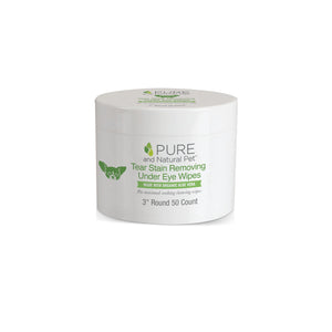 Tear Stain Removing Under Eye Wipes - Pure and Natural Pet